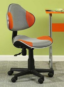 Spencer High Back Office Kids Chair Grey/Orange 49x52x97cm offers at 125 Dhs in Noon