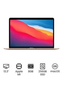 MacBook Air 13" Display, Apple M1 Chip With 8-Core Processor and 7-Core Graphics / 8GB Unified Memory / 256GB SSD / Integrated Graphics / mac OS / English Gold offers at 3199 Dhs in Noon