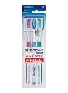3-Piece Toothbrush Set Multicolour offers at 8,75 Dhs in Noon
