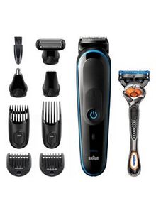MGK5280 9-In-1 Beard Trimmer Set With Gillette Fusion5 ProGlide Razor Black/Blue offers at 188,2 Dhs in Noon