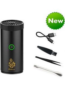 USB Type-C Power Rechargeable Incense Burner Black 14x6x6cm offers at 48 Dhs in Noon
