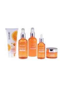5-Piece Vitamin C Anti Aging And Skin Care Set Orange/White Facial Cleanser 80 g, Cleansing Milk 100 Ml, Essence Toner 100 Ml, Face Serum 50 Ml, Face Cream 50g offers at 57,8 Dhs in Noon