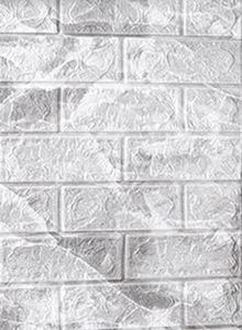 Self-Adhesive 3D Foam Wallpaper Grey Marble 39x16x70cm offers at 5 Dhs in Noon