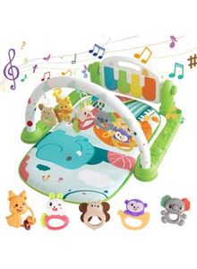 Play Mats for Baby Gym Kick and Play Piano Gym Mats Detachable Tummy Time Mat with Music and Lights Musical Electronic Learning Toys Activity Center for Babies and Toddlers offers at 48,5 Dhs in Noon