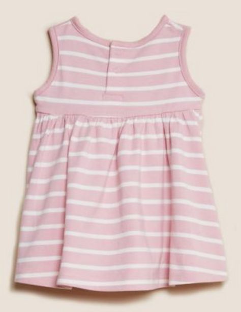 Pure Cotton Striped Dress (0-3 Yrs) offers at 55 Dhs in Marks & Spencer