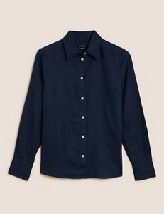 Pure Linen Long Sleeve Shirt offers at 149 Dhs in Marks & Spencer