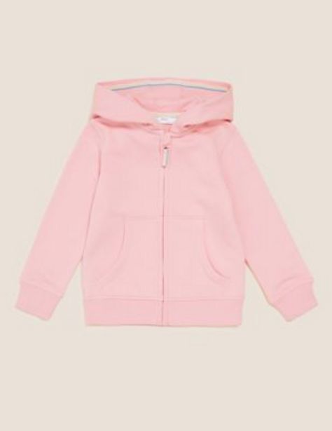 Cotton Rich Zip Hoodie (2-7 Yrs) offers at 69 Dhs in Marks & Spencer