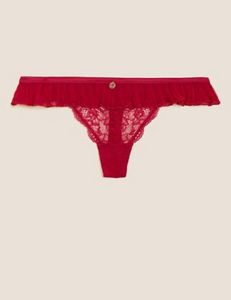 Pleat & Lace Low Rise Thong offers at 69 Dhs in Marks & Spencer