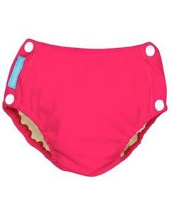 Charlie Banana Reusable Easy Snaps Swim Diaper Fluorescent Hot Pink Medium 1's 8870206 offers at 40 Dhs in Aster Pharmacy