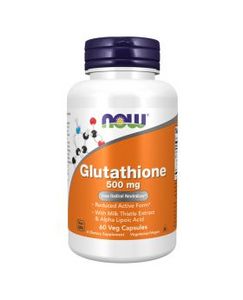 Now Glutathione 500mg Capsules With Milk Thistle Extract & Alpha Lipoic Acid For Antioxidant Support, Pack of 60's offers at 114,3 Dhs in Aster Pharmacy