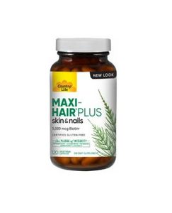 Country Life Maxi-Hair Plus Biotin 5000 mcg Hair, Skin & Nails Supplement Capsules 120's offers at 123 Dhs in Aster Pharmacy