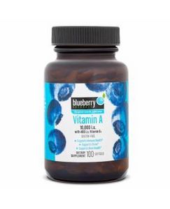 Blueberry Naturals Vitamin A 10,000IU Softgels 100's B0005 offers at 53 Dhs in Aster Pharmacy