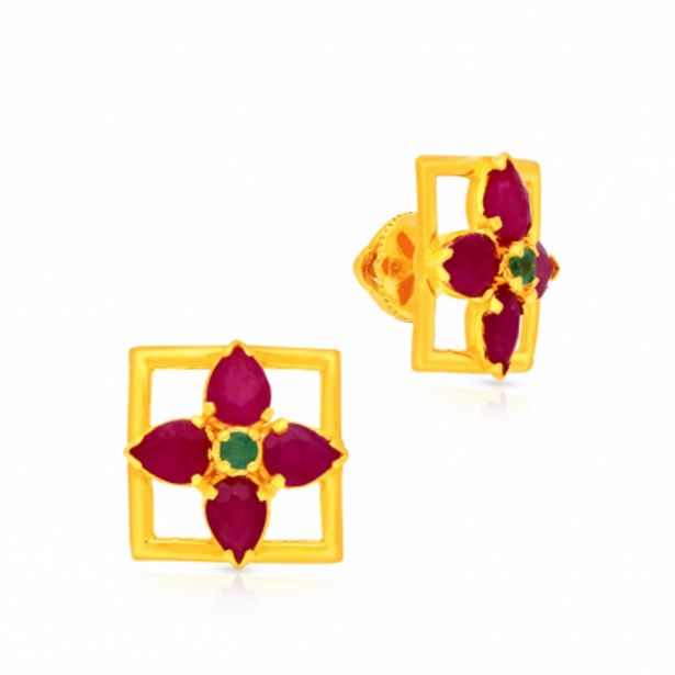 Precia Gemstone Earring PGNREG037ER1 offers at 3446 Dhs in Malabar Gold & Diamonds