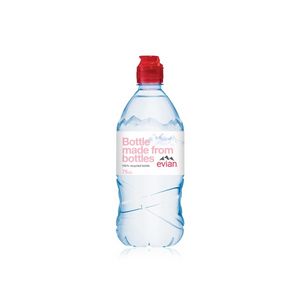 Evian natural mineral water with sports cap 750ml offers at 9 Dhs in Spinneys