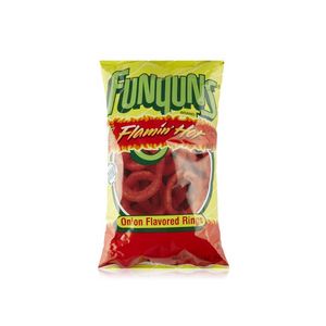 Funyuns flaming hot onion rings 163g offers at 18,5 Dhs in Spinneys