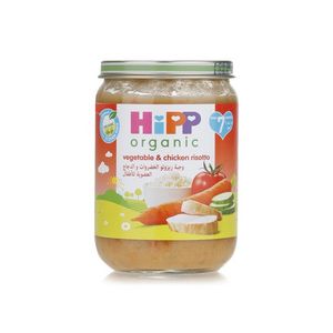 Hipp organic vegetable & chicken risotto 190g offers at 14,25 Dhs in Spinneys