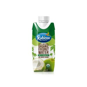 Rubicon organic coconut water 330ml offers at 10 Dhs in Spinneys