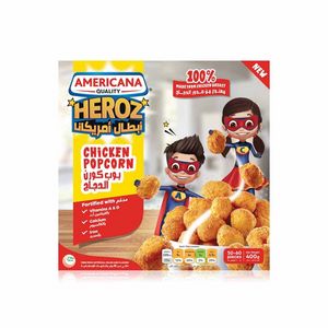 Americana Heroz frozen chicken popcorn 400g offers at 18,75 Dhs in Spinneys