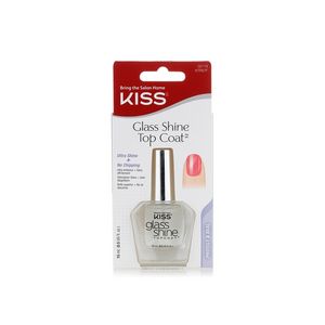 Kiss glass shine top coat 15ml offers at 24 Dhs in Spinneys