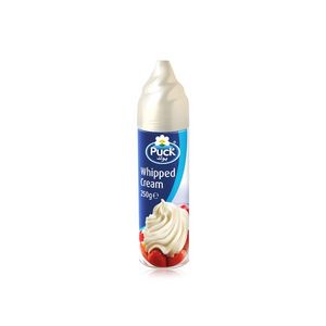 Puck whipped cream spray 250ml offers at 20,5 Dhs in Spinneys