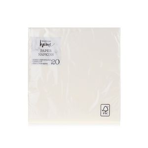 Waitrose home linen feel white napkin x12 offers at 10 Dhs in Spinneys
