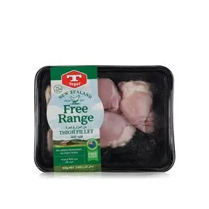 Tegel free range skinless chicken thigh fillet 400g offers at 57,75 Dhs in Spinneys