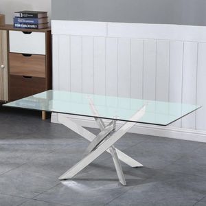 Leonardo Coffee Table-Glass / Chrome offers at 309 Dhs in Danube Home