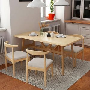 Mattia 4-Seater Wooden Top Dining Set -Grey / Natural Oak offers at 869 Dhs in Danube Home
