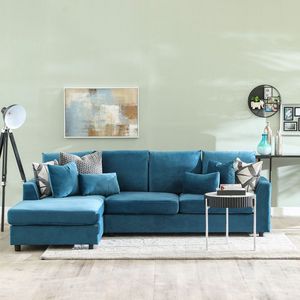 Simmons Left Corner Fabric Sofa-Blue offers at 2375 Dhs in Danube Home