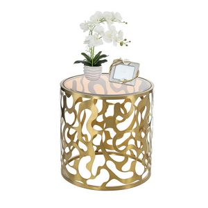 Barcelona End Table, Gold offers at 1045 Dhs in Homes R Us