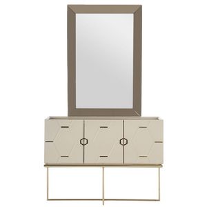 Kate 3-door Console with Mirror - Cream offers at 1998 Dhs in Homes R Us