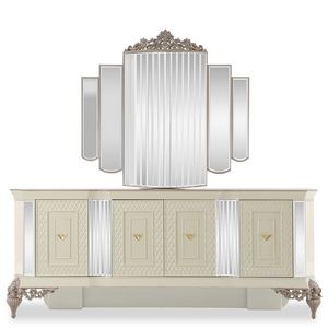 Sabiha 4-door Console Table with Mirror - Cream offers at 3795 Dhs in Homes R Us