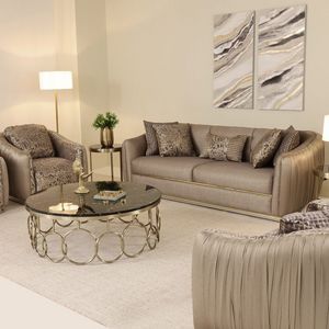 Mara 3+3+1+1 Sofa Set, Champagne offers at 6699 Dhs in Homes R Us
