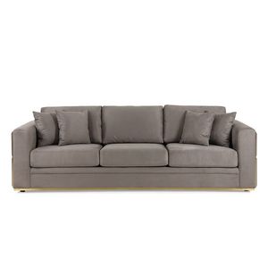 Erica 3-Seater Fabric Upholstered Sofa, Grey offers at 3495 Dhs in Homes R Us
