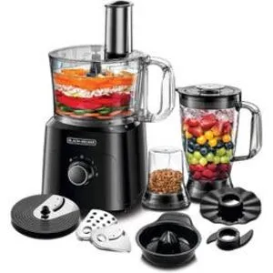Black & Decker 750W 5-in-1 34 Function Food Processor, Black - FX775-B5 offers at 289 Dhs in Jumbo
