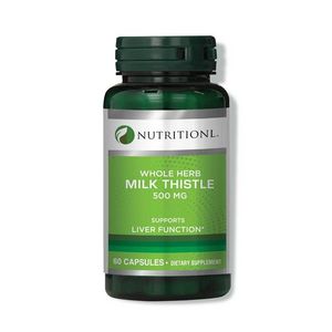 Nutritionl Milk Thistle 500mg Caps 60's offers at 41,48 Dhs in Life Pharmacy