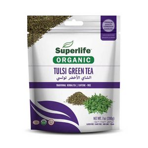 Superlife Organic Tulsi Green Tea 200 g offers at 5,15 Dhs in Life Pharmacy