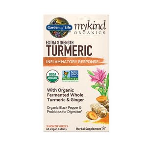 Garden of Life Mykind Organics Herbal Extra Strength Turmeric Inflammatory Response offers at 216,3 Dhs in Life Pharmacy