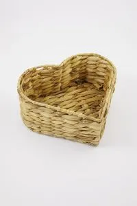 Natural Fiber Heart Basket, Brown offers at 28 Dhs in Brands for Less