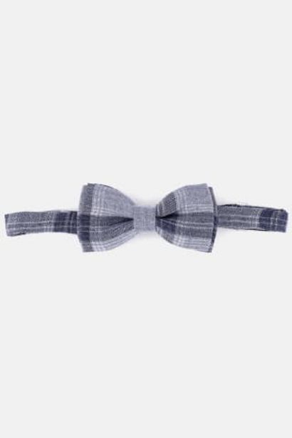 Kid Boys Textured Bow Tie 10.5 L x 5 W cm, Sage Blue offers at 12 Dhs in Brands for Less
