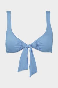Women Drawstring Non Wired Padded Bra, Light Blue offers at 53 Dhs in Brands for Less