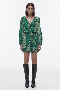 SHORT PRINTED DRESS offers at 199 Dhs in Zara