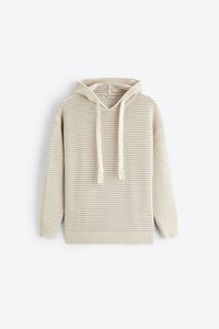 HOODED CROCHET SWEATER offers at 269 Dhs in Zara