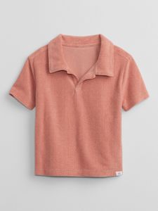 BabyGap Towel Terry Johnny Collar Polo Shirt offers at 76 Dhs in Gap