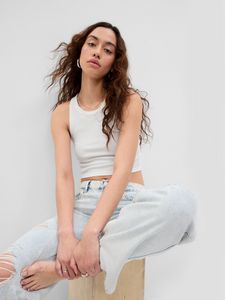 PROJECT GAP Cropped Rib Tank Top offers at 59 Dhs in Gap