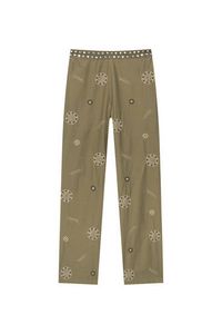 Trousers with mirror embroidery offers at 199 Dhs in Pull & Bear