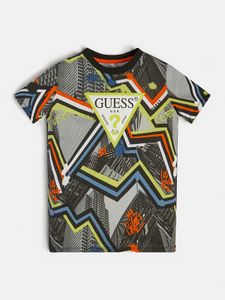 Front triangle logo t-shirt offers at 25 Dhs in Guess
