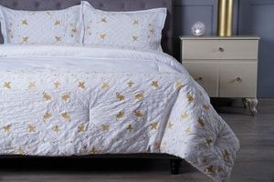 PAN                              
                                                    Carmen Embroidered 3-piece Comforter Set 250x260cm-gold offers at 299 Dhs in PAN Emirates