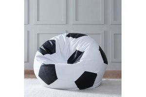PAN                              
                                                    Football Bean Bag Dia80x60cm - Black & White offers at 249 Dhs in PAN Emirates