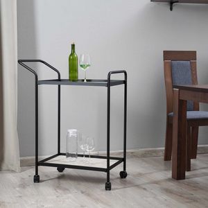 WALSHAW SERVING TROLLEY 2 TIER - NATURAL & BLACK offers at 250 Dhs in PAN Emirates
